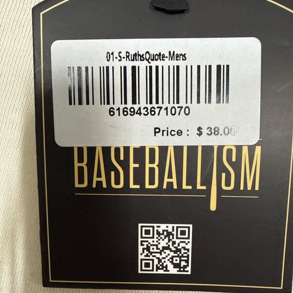 Men’s Baseballism Ruth Quote, Small - Picture 2 of 5